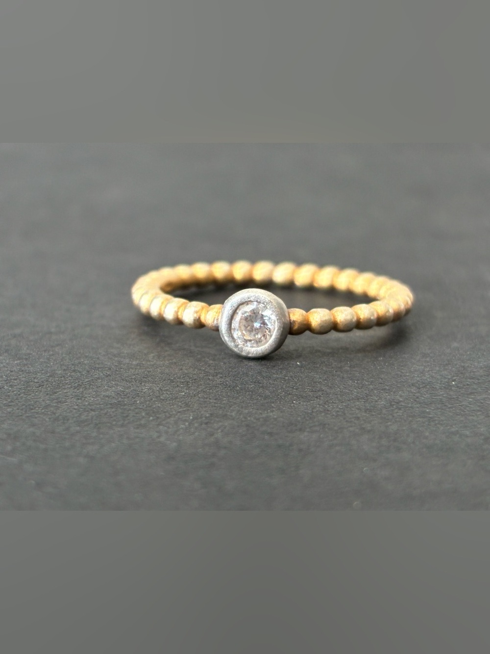 Freida Rothman Solitaire Ring with Clear Stone Sz 5